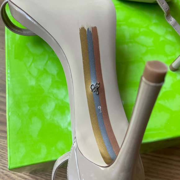 Nude Strappy Heels, Sam Edelman 9 - Picture 5 of 5
